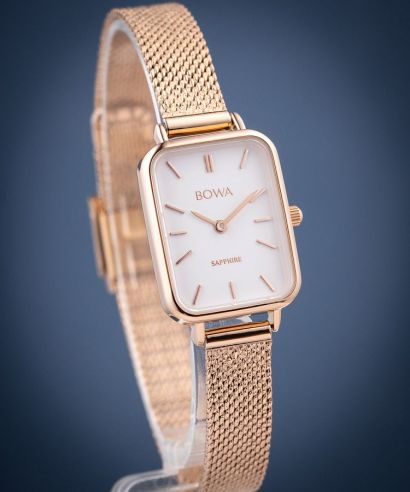 Hodinky dámské BOWA Dubai White Rose-Gold Mesh 20