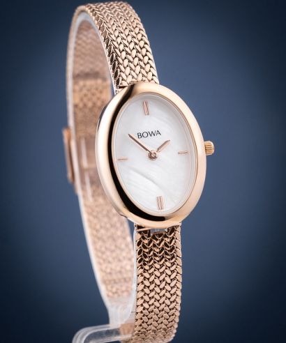 Hodinky dámské BOWA Oslo Pearl Rose-Gold Mesh 23