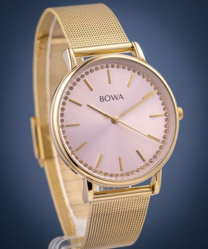 Hodinky dámské BOWA Rio Rose-Gold Gold Mesh 38