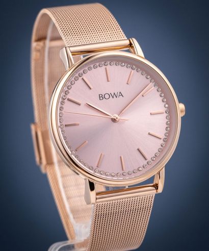 Hodinky dámské BOWA Rio Full Rose Gold Mesh 38