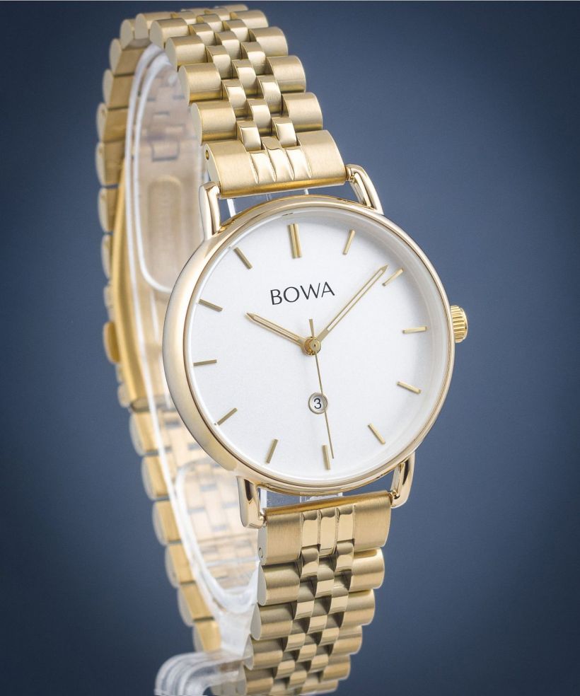 Hodinky BOWA Milan White Gold Steel 34