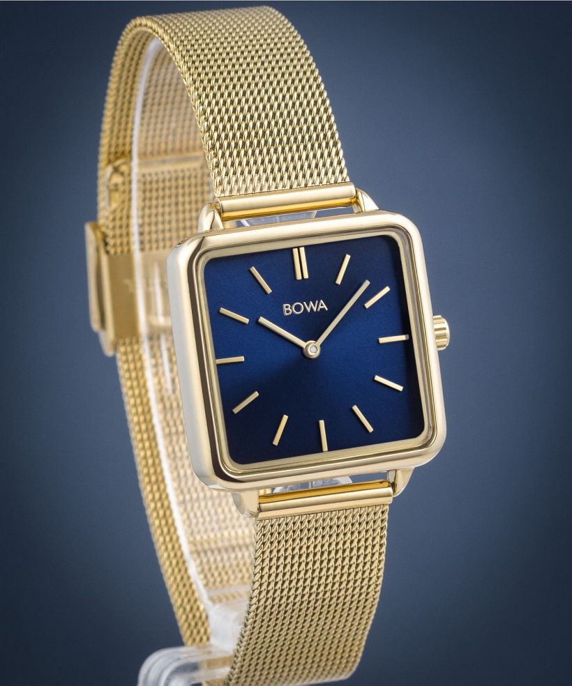 Hodinky BOWA Vienna Navy Blue-Gold Mesh 29