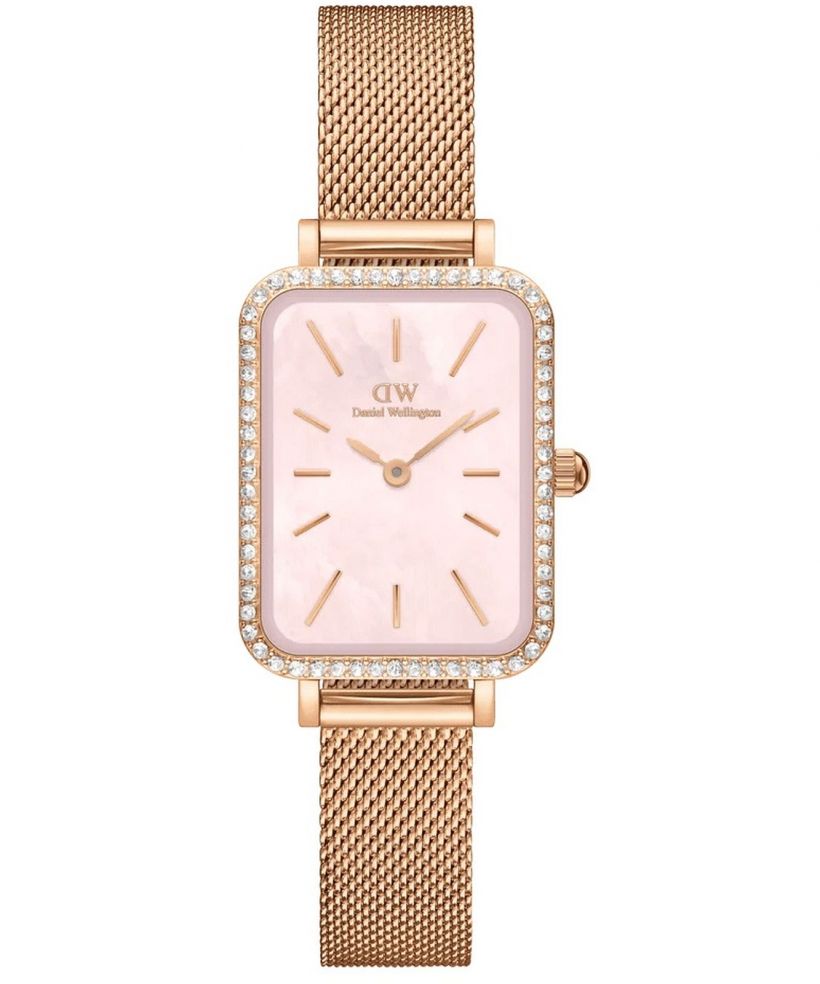 Hodinky Daniel Wellington Quadro Lumine Bezel Melrose Pink 40