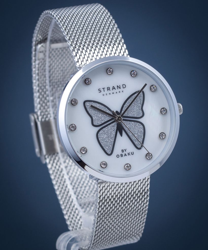 Dámské hodinky Strand by Obaku Butterfly S700LXCWMC-DB