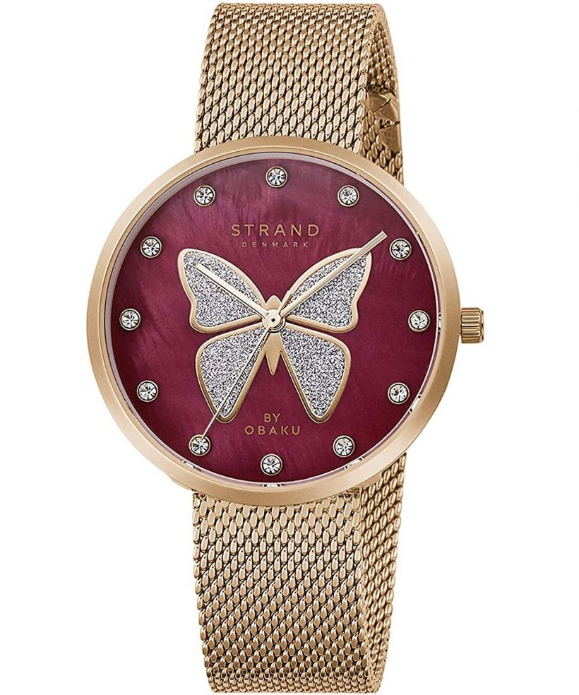 Dámské hodinky Strand by Obaku Butterfly S700LXVDMV-DB