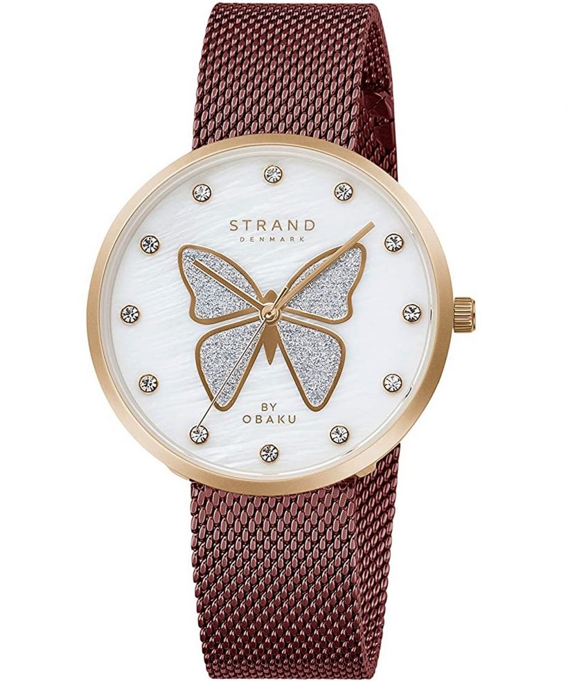 Dámské hodinky Strand by Obaku Butterfly S700LXVWMD-DB