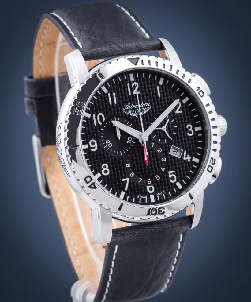 Pánské hodinky Adriatica Aviator Chrono A1088.5224CH