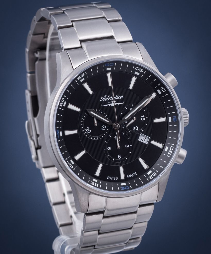 Pánské hodinky Adriatica Titanium Chronograph A8281.4114CH