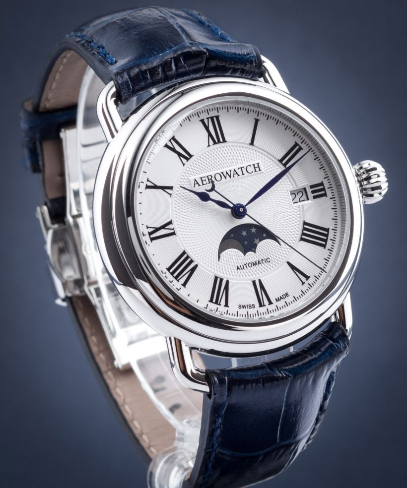Pánské hodinky Aerowatch 1942 Moon Phases Automatic 77983-AA01