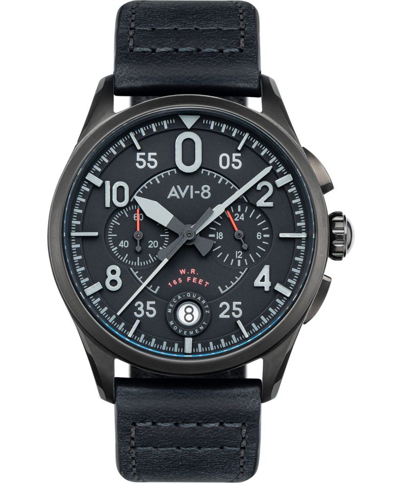 Pánské hodinky AVI-8 Spitfire Lock Chronograph Slate Black
