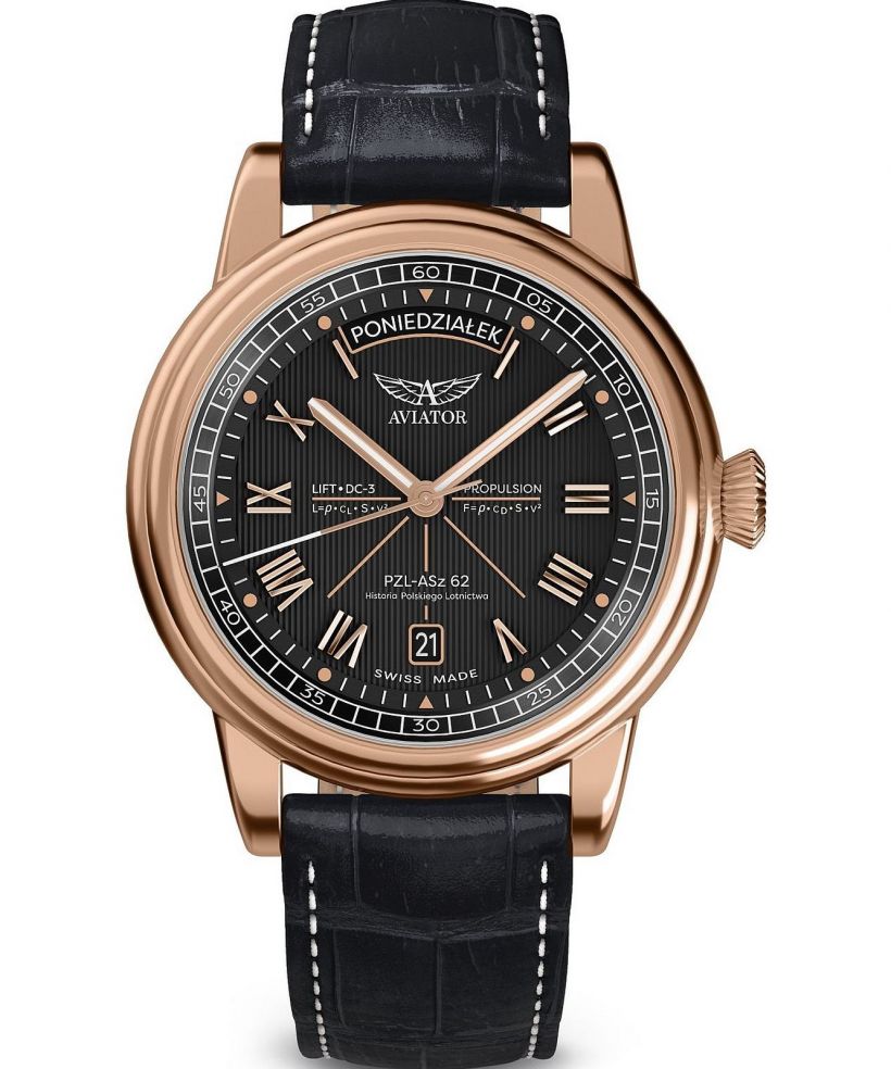 Pánské hodinky Aviator Douglas Day-Date Polish Limited Edition