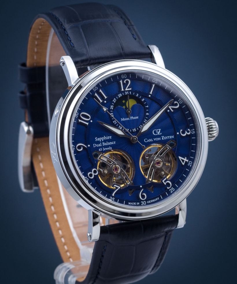 Pánské hodinky Carl von Zeyten Murg Twin Balance Automatic CVZ0054BLS