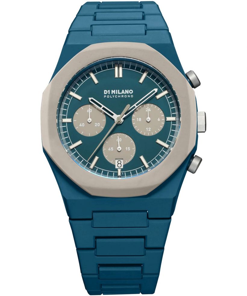 Hodinky D1 Milano Petrol Blast Polychrono Chronograph