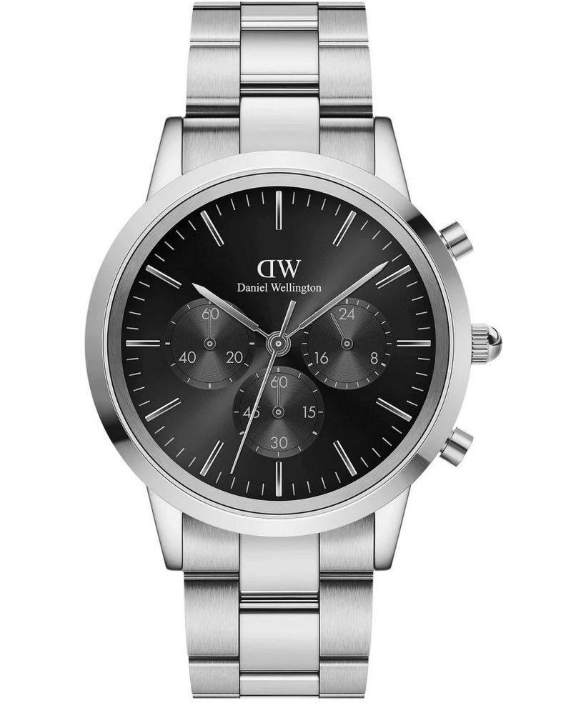 Hodinky Daniel Wellington Iconic Chronograph Link Onyx S 42