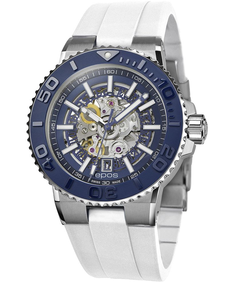 Pánské hodinky Epos Sportive Diver Skeleton Automatic 3441.135.26.16.50