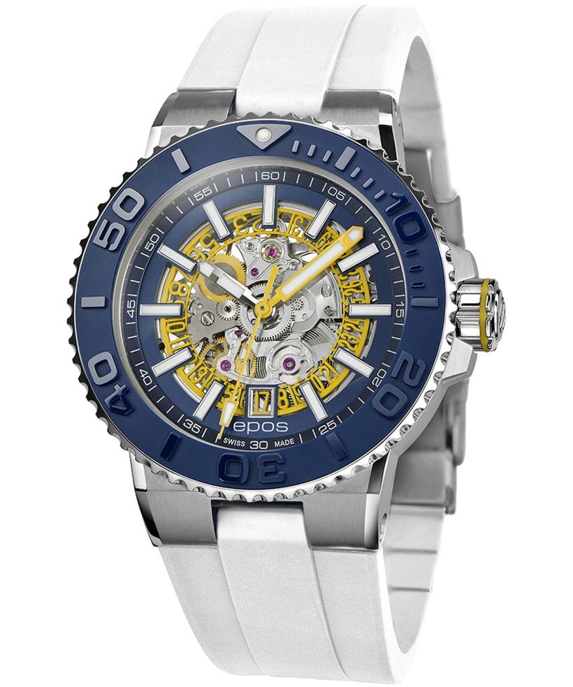 Pánské hodinky Epos Sportive Diver Skeleton Automatic 3441.135.96.16.50