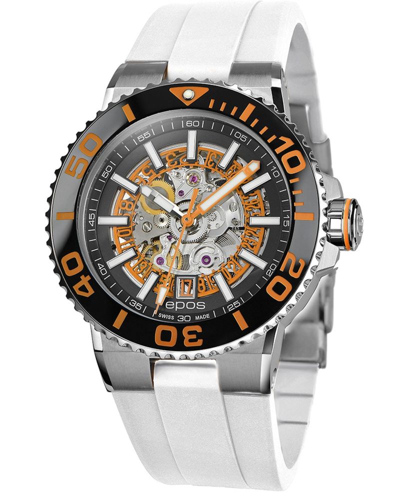 Pánské hodinky Epos Sportive Diver Skeleton Automatic 3441.135.99.15.50