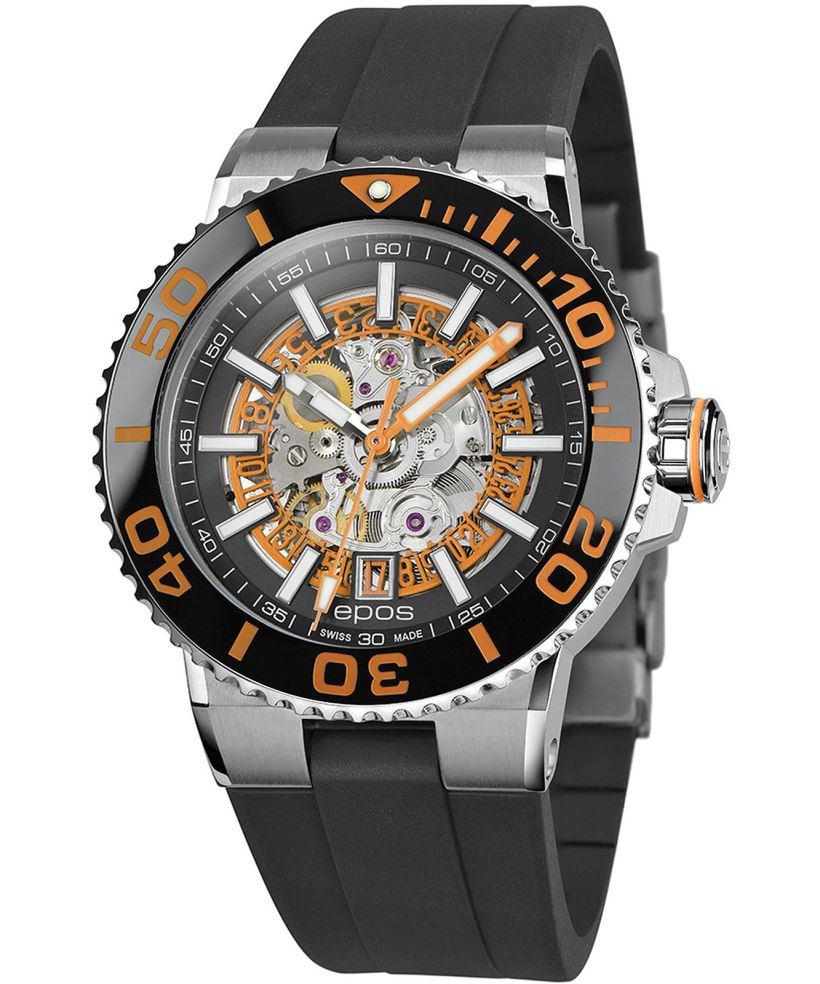 Pánské hodinky Epos Sportive Diver Skeleton Automatic 3441.135.99.15.55