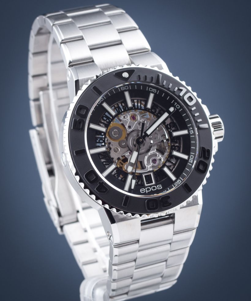 Pánské hodinky Epos Sportive Diver Skeleton Automatic 3441.135.25.15.30