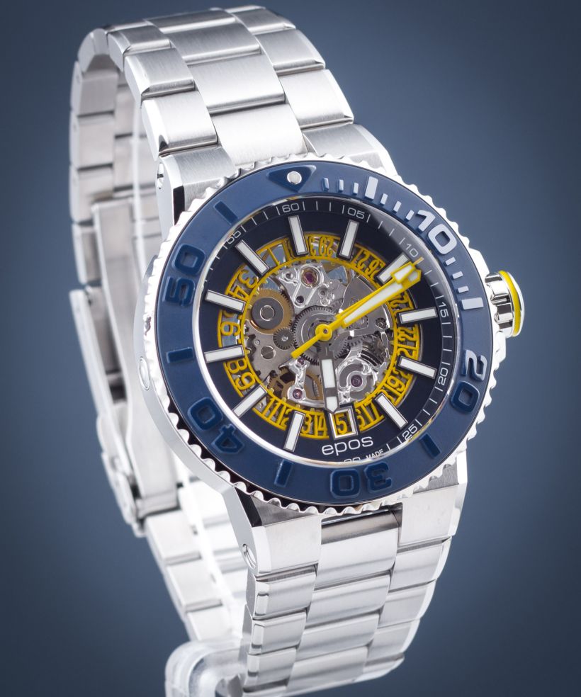 Pánské hodinky Epos Sportive Diver Skeleton Automatic 3441.135.96.16.30