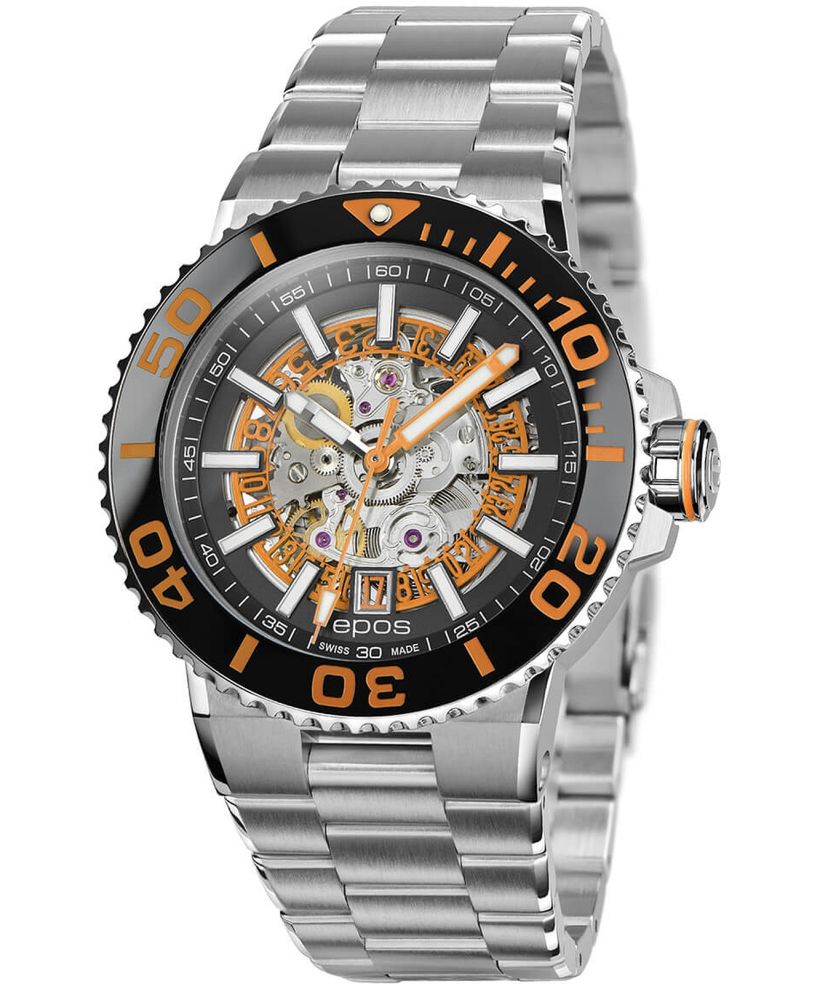 Pánské hodinky Epos Sportive Diver Skeleton Automatic 3441.135.99.15.30