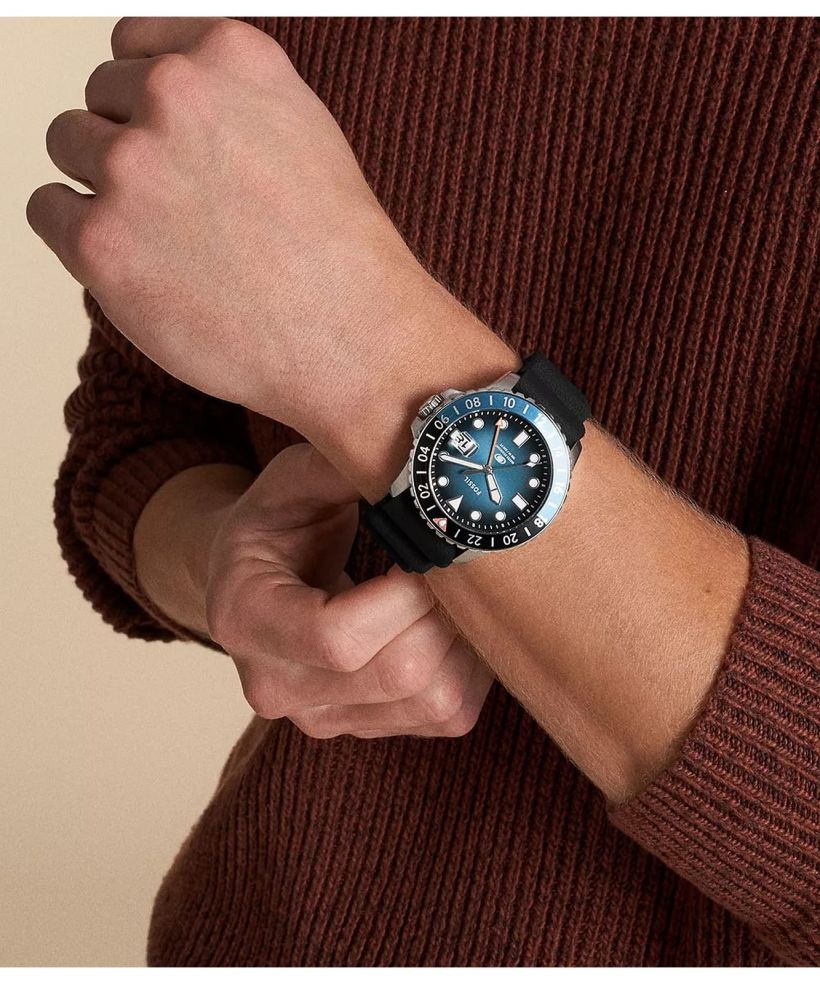 Hodinky Fossil Blue GMT