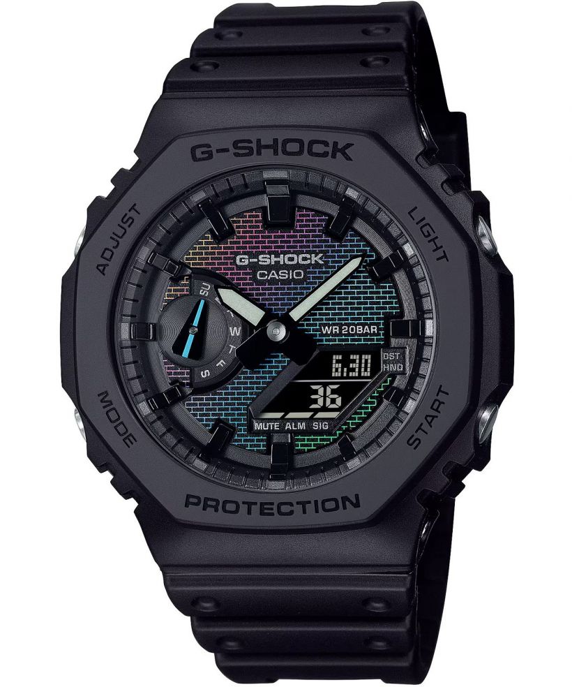 Hodinky pánské Casio G-Shock Classic 2100 Series Rainbow Brick Wall