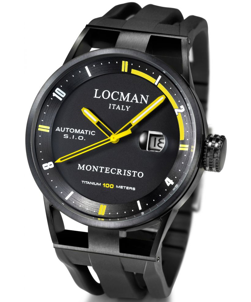 Pánské hodinky Locman Montecristo Automatic Titanium 0511BKBKFYL0GOK