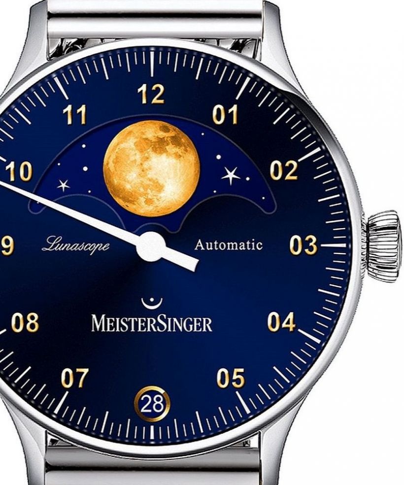 Pánské hodinky Meistersinger Lunascope Automatic LS908G_MIL20-1