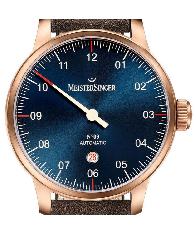 Pánské hodinky Meistersinger N°03 Bronze Line Automatic AM917BR_SV02