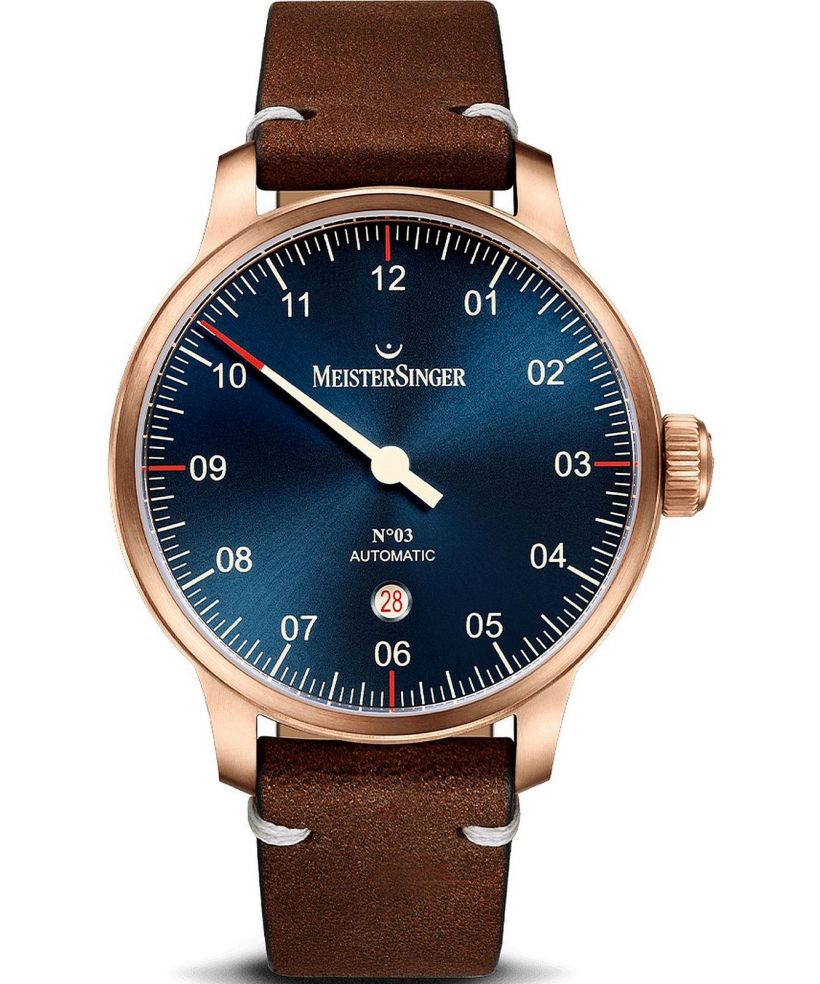 Pánské hodinky Meistersinger N°03 Bronze Line Automatic AM917BR_SVF02