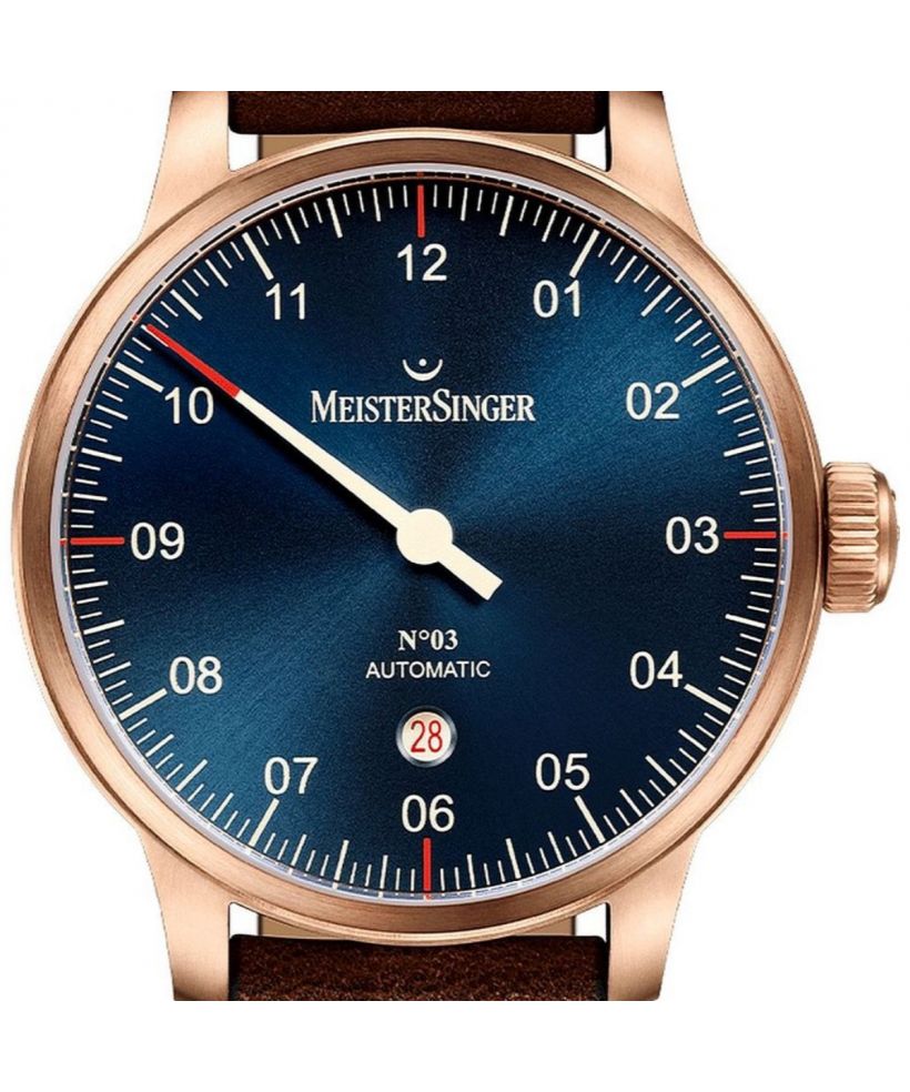 Pánské hodinky Meistersinger N°03 Bronze Line Automatic AM917BR_SVF02
