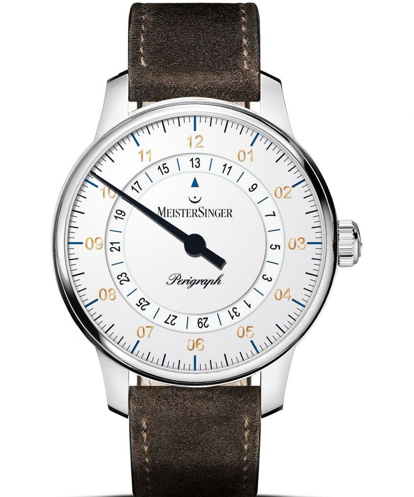 Hodinky MeisterSinger Perigraph - 38mm White