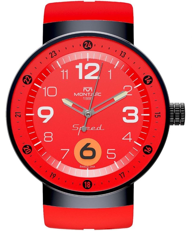 Hodinky Montjuic Speed Motorsports Ferrari F1 Inspired Red Maranello