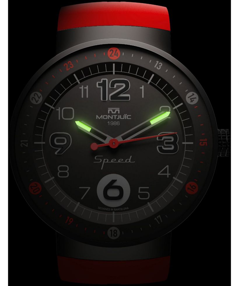 Hodinky Montjuic Speed Standard Red PVD
