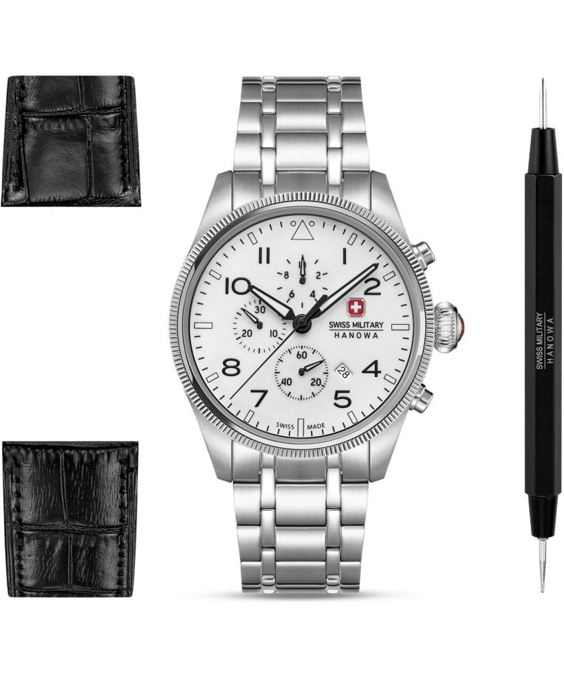 Hodinky Swiss Military Hanowa Thunderbolt Northern Night Chronograph SET