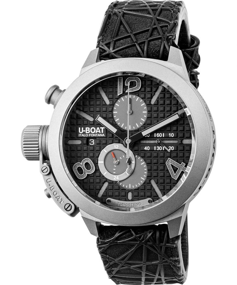 Hodinky U-BOAT Classico 45 Titanium Tungsten Black Chronograph Automatic Limited Edition