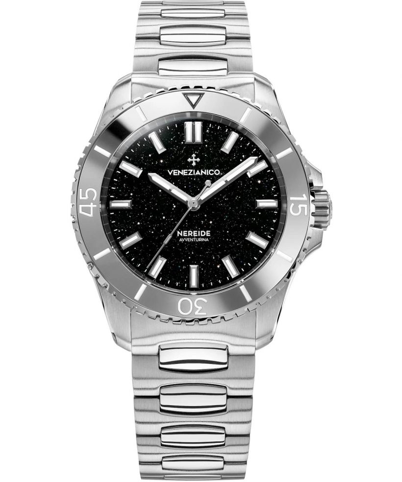 Hodinky Venezianico Nereide 39 Avventurina Nera Automatic