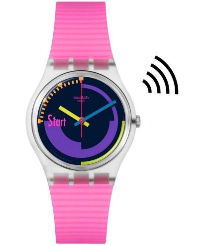 Hodinky Swatch Neon Pink Podium Pay!