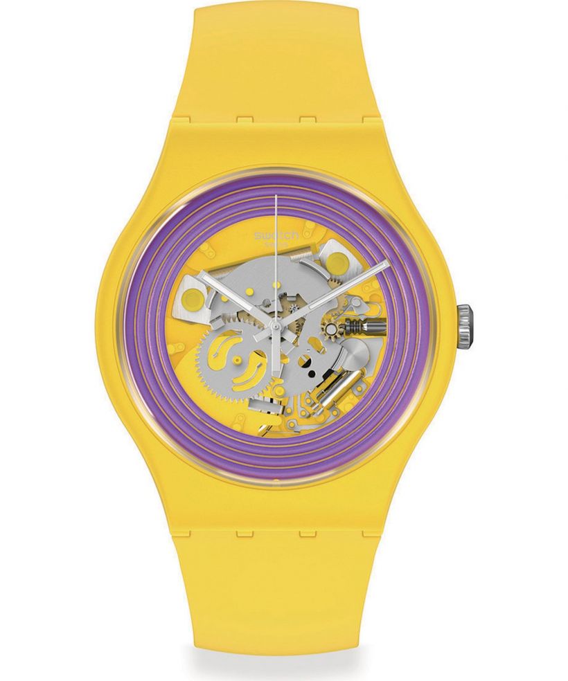 Hodinky Swatch Purple Rings Yellow