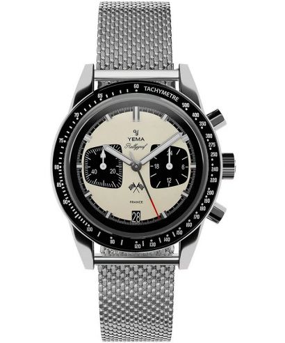 Hodinky pánské Yema Rallygraf Panda Chronograph