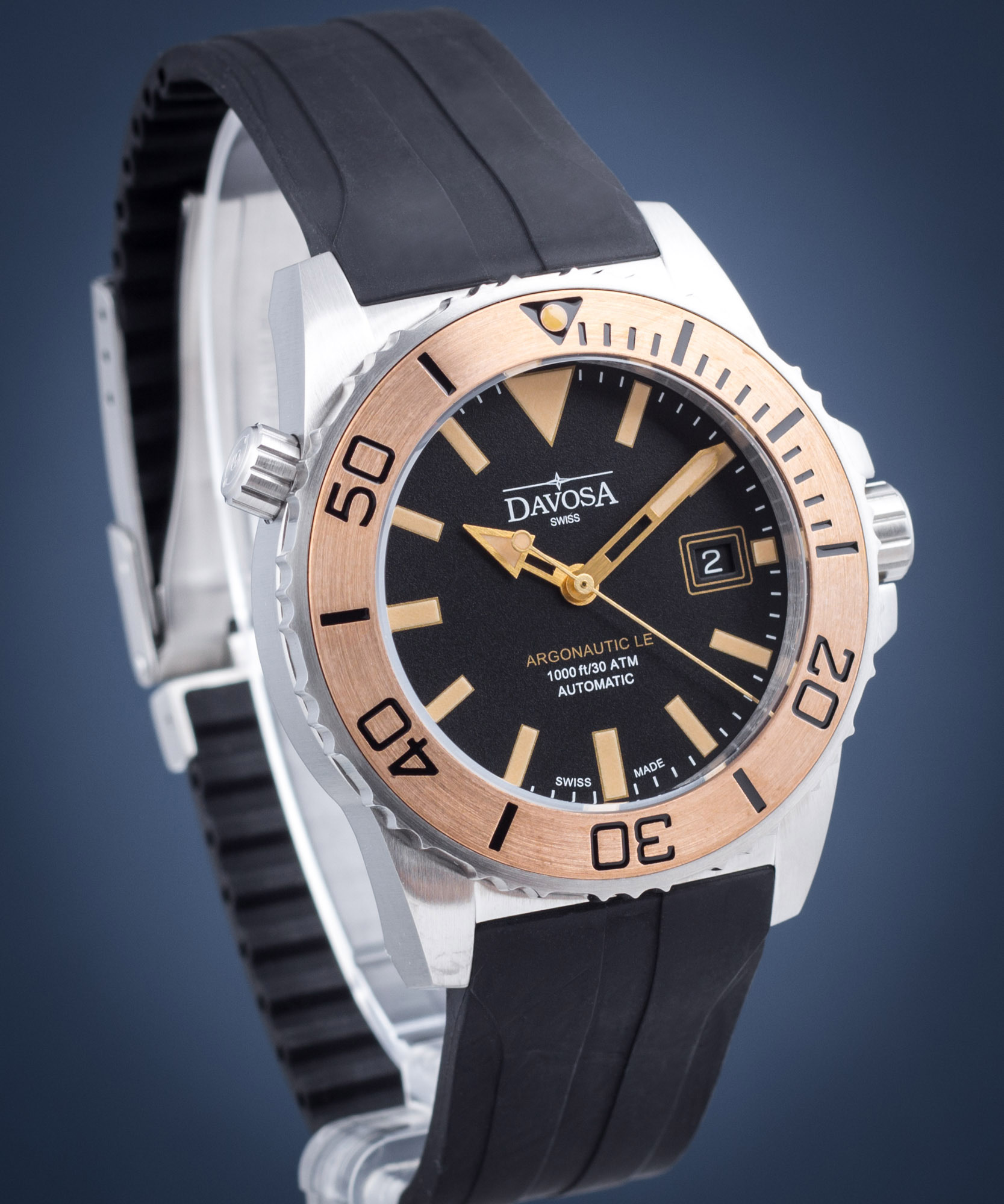 Davosa Argonautic Bronze Auto 16152655 - Orologio Subacqueo Automatico Uomo, Cassa In Bronzo, Edizione Limitata