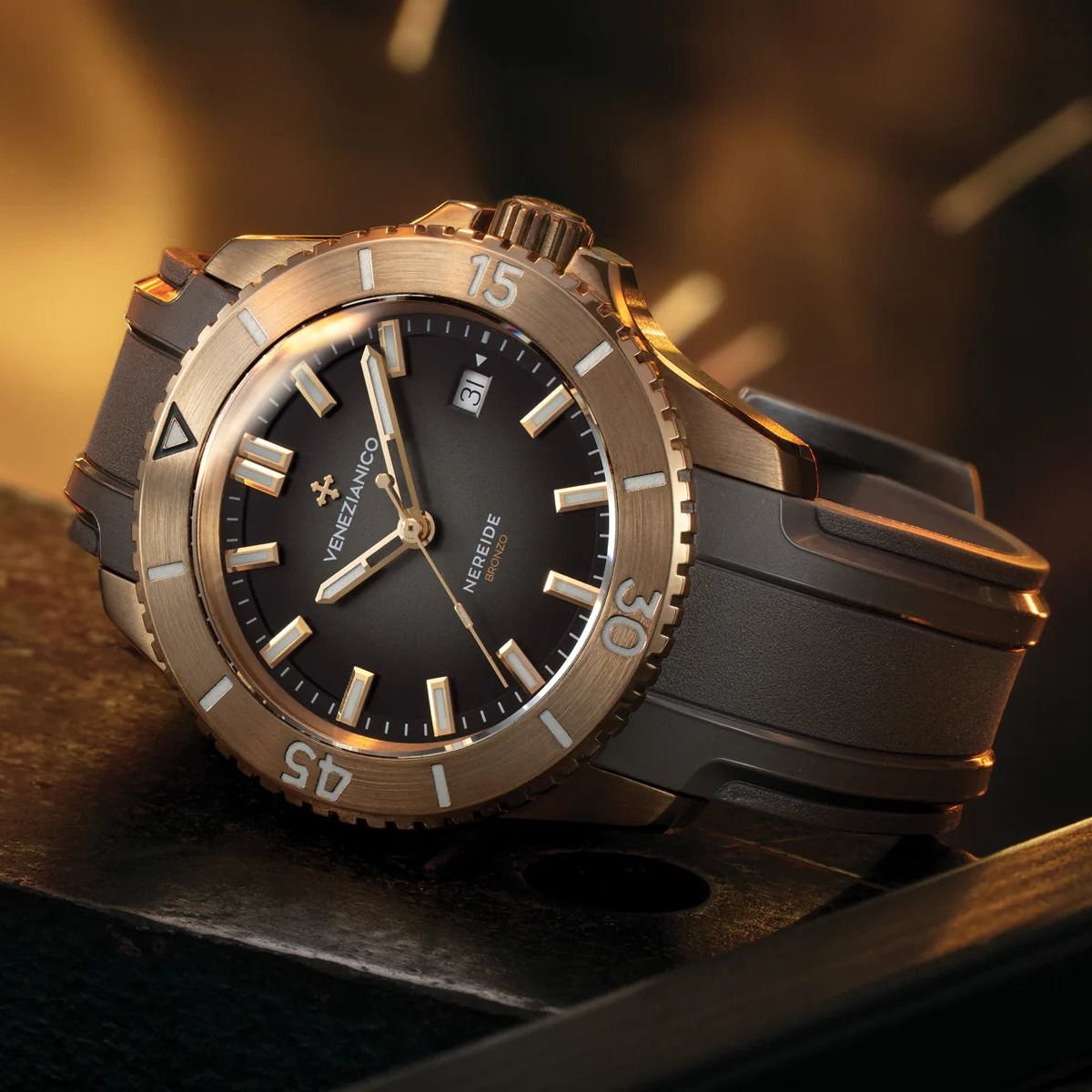 Hodinky Venezianico Nereide Bronzo