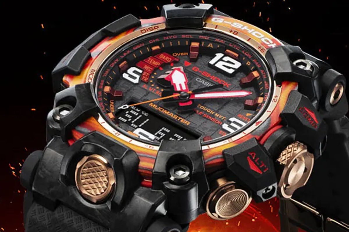 Hodinky G-SHOCK Master of G Mudmaster 40th Anniversary Flare Red Limited Edition GWG-2040FR-1A