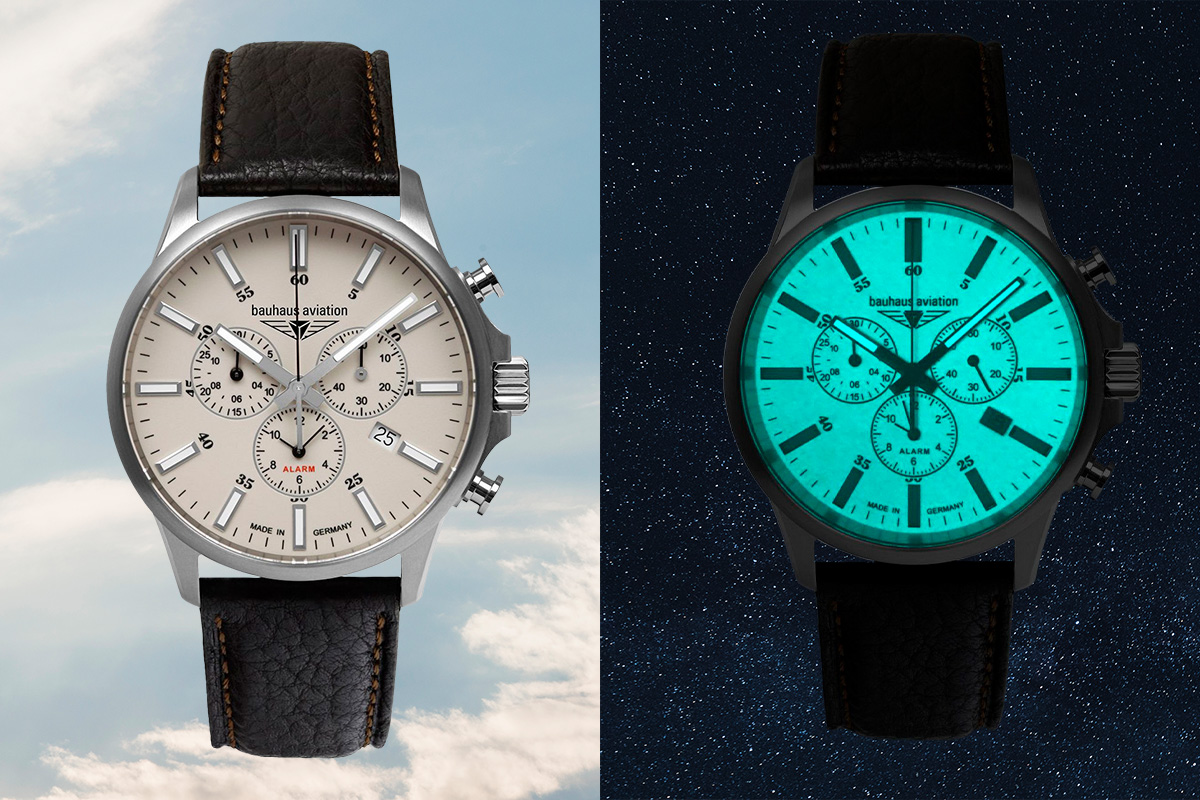 Hlavní rysy hodinek Bauhaus Aviation s chronografem 2880M-5
