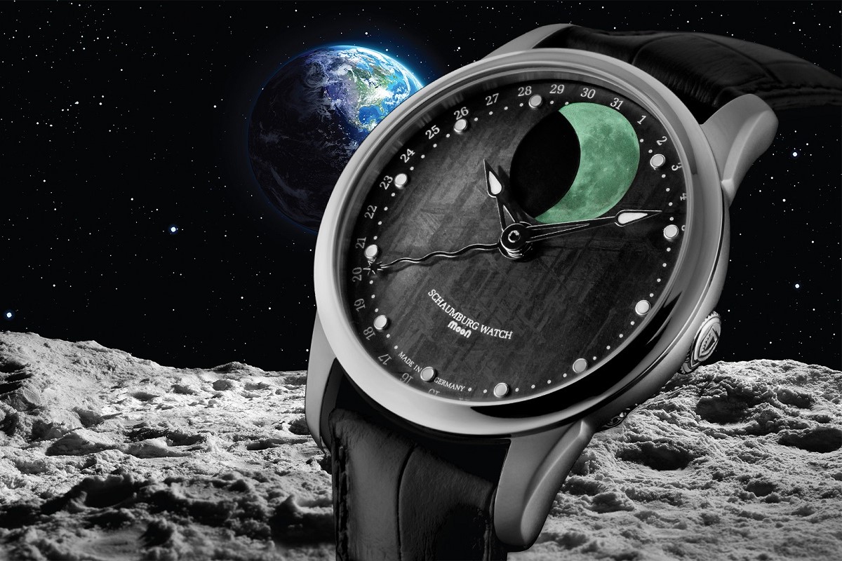 Pánské hodinky Schaumburg MooN Meteorite s fázemi měsíce