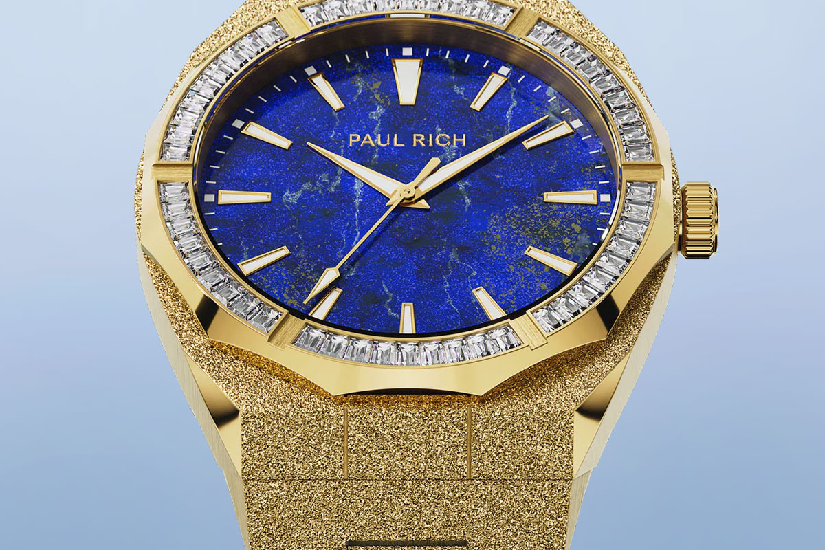 Paul Rich Frosted Star Dust Lapis Nebula Gold FR-NL45ZBK