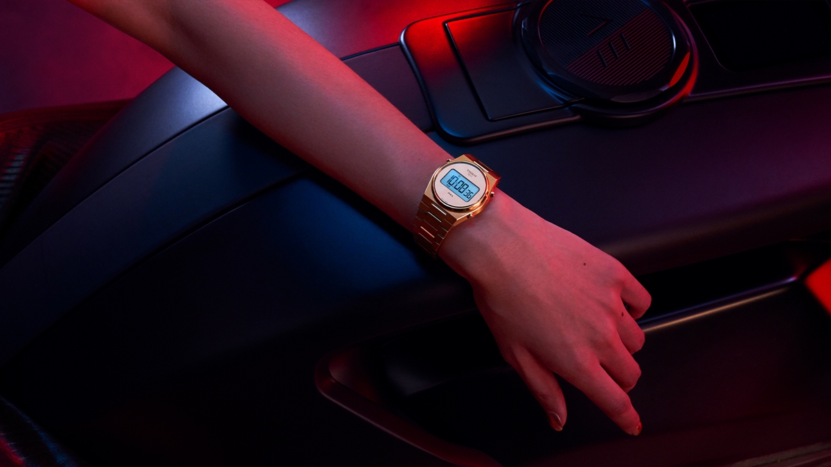 Digitální podsvícené hodinky Tissot PRX
