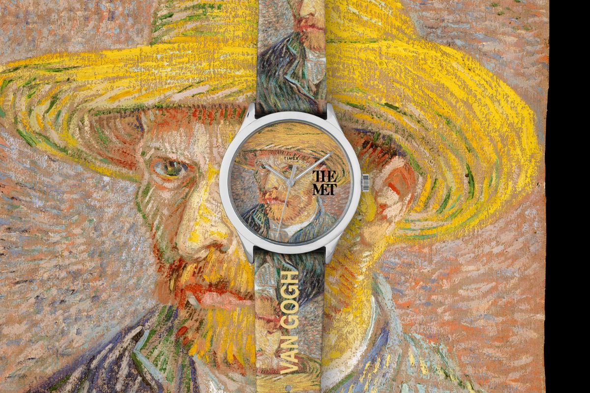 Timex Modern Easy Reader 40mm Autoportrét se slaměným kloboukem, Van Gogh
