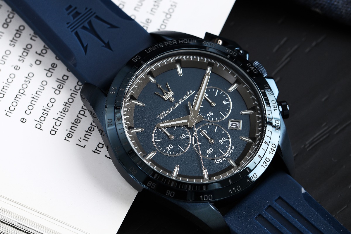 Hodinky Maserati Traguardo Chronograph Blue Edition